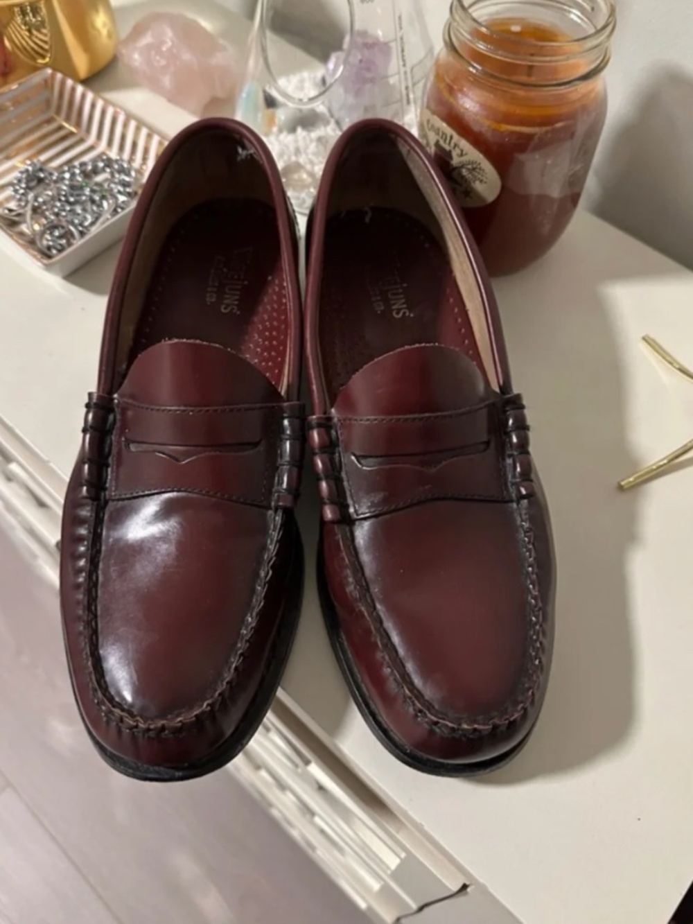 Unisex Weejuns Loafers in Wine Burgundy 7.5 wide fit 8 review pictures